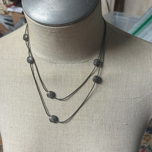Brighton Long Silver Necklace - possible to double - Picture 5 of 5